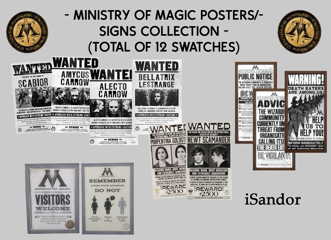 Ministry of Magic signs/posters créé par ISandor