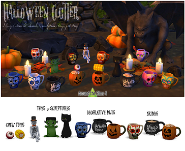 Halloween Clutter créé par Aroundthesims